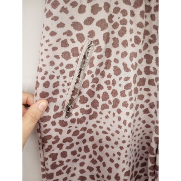 NWT Love Streak Classic Jogger Sweatpants Women's SZ S Pink Animal Print Pockets - Picture 5 of 16